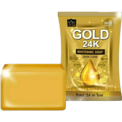 Vivi Skin Care Gold 24K Whitening Soap 80gm image