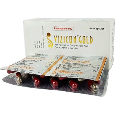 Vizicon Gold Capsule 15's Strip image