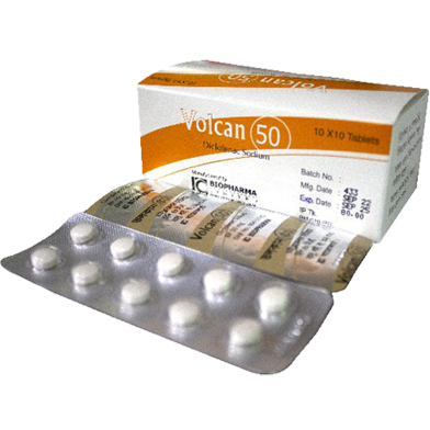 Volcan 50 mg - 10's Strip Tablet image