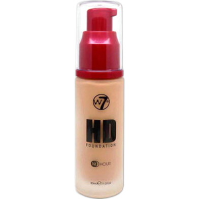 W7 12 Hour HD Foundation - Natural Beige image