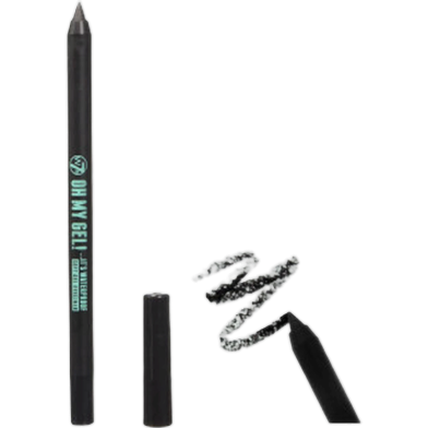 W7 Oh My Gel! Waterproof Soft Gel Eyeliner - Blackest Black image