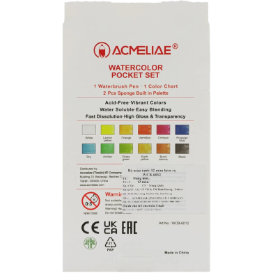 WCB-6012 - Acmeliae 12 Colors Watercolor Pocket Set image