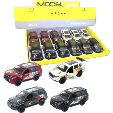 Toybliss Wei Ji 1:36 Die-Cast 4WD Pull Back Car (737-12), Ages 3 Plus image