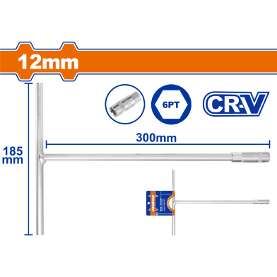 Wadfow T-Handle Socket Wrench 12mm image