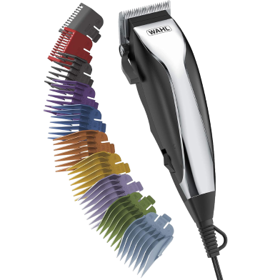 Wahl Home Haircutting Corded Clipper Kit with Adjustable Taper Lever and 10 Color Coded Guards for Easy Clipping and Trimming -523344791 image