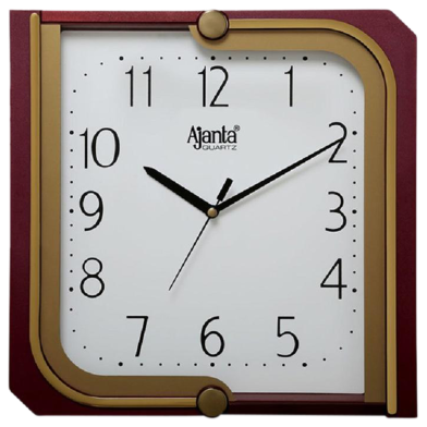Wall Clock – Simple Clock – 517 – Brown image