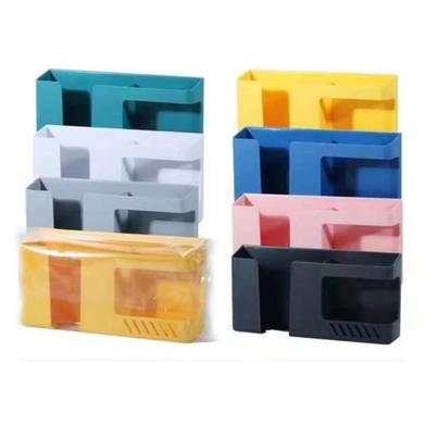 Wall Mounted 2-In-1 Mobile Phone Charging Stand And Multipurpose Storage Holder Bracket Slide 2
