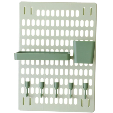 Wall Mounted Pegboard Organizer – Multifunctional Storage Panel for Home, Office And Garage image