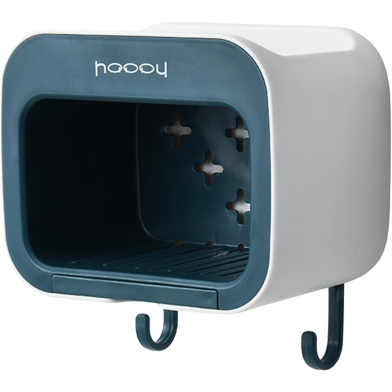 Wall Mounted Soap Holder Adhesive Bathroom Organizer Holder Hand Towel Hanging image