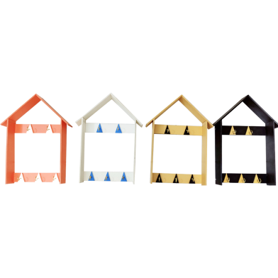 Wall-mounted Key Holder With 5 Hooks To Organize Keys And Small Items Near The Entryway | Pvc Any Colur image