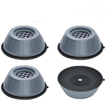 Wangq Non-slip Rubber Washing Machine Foot Pad, Anti-vibration Washing Machine Support, Support Shock And Noise Reduction Machine, For Stacking Furniture image