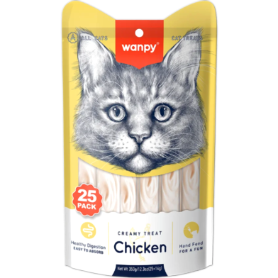 Wanpy Creamy Treat Chicken 25pc Pack 350gm (25×14gm) image