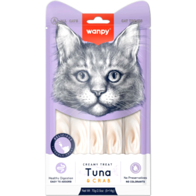 Wanpy Creamy Treat Tuna and Crab 70gm (5x14gm) image