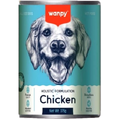 Wanpy Dog Can Food Chicken 375gm image