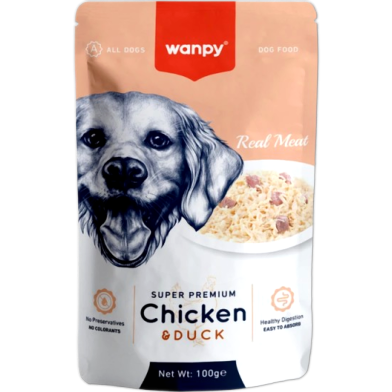 Wanpy Dog Wet Food with Chicken and Duck 100gm image