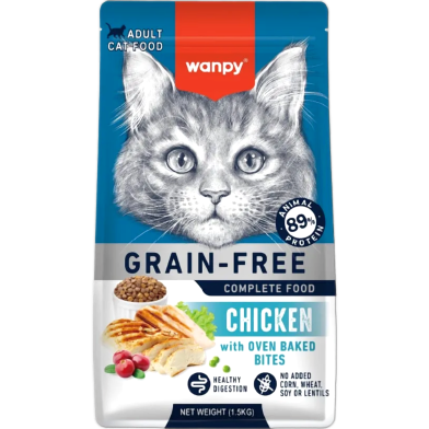 Wanpy Grain Free Adult Cat Food with Chicken 1.5kg image
