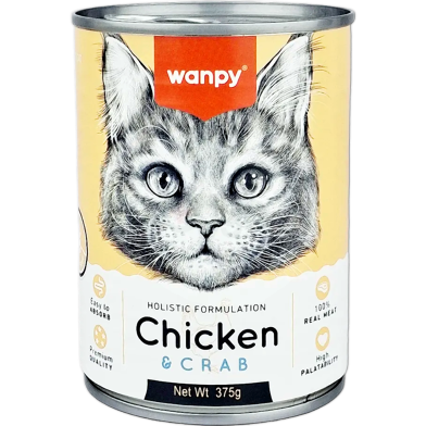 Wanpy Holistic Formulation Cat Can Chicken Crab 375g image