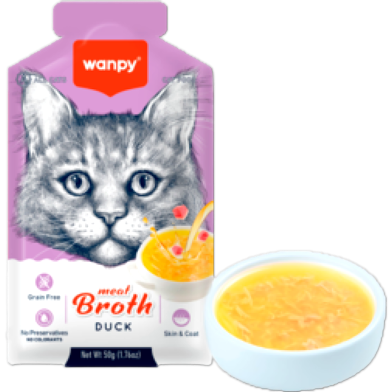 Wanpy Meat Broth Duck for Cats 50gm image