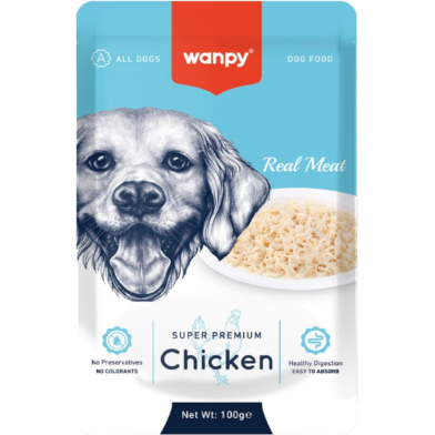 Wanpy Super Premium Dog Wet Food Chicken 100 gm image