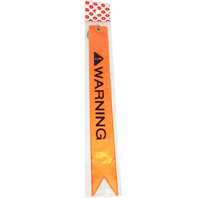 Warning Reflective Sticker For Bike With Hanging Clip And Strong Chain - 1 Pcs image