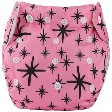 Washable Cloth Diaper Pant For Baby 2pcs Pad Attach - 0-24 Month 1 Pcs (Any Print) image