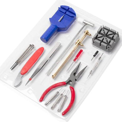 Watch Repair Tools Kits Accessories Set Adjustable Watch Link Pin Remover Watch Band Repair Tool 16 pcs Tools Set image