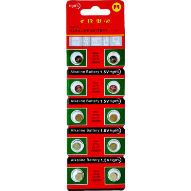 Watch battery 377A LR626W AG4 LR626 CX177 and 364A/CX60/LR621W/SR621SW 1.55V Alkaline watch -10 pcs image