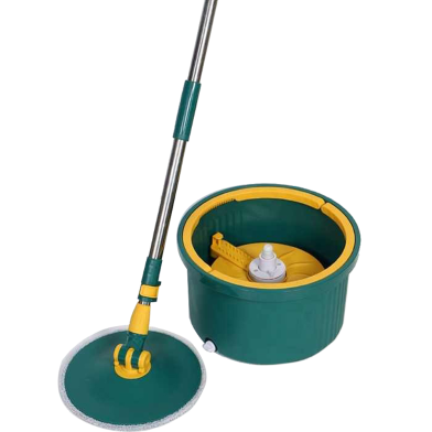 Water Separate Spin Mop with 360° Rotating Round Mop Microfiber Spin Mop and Bucket Set image