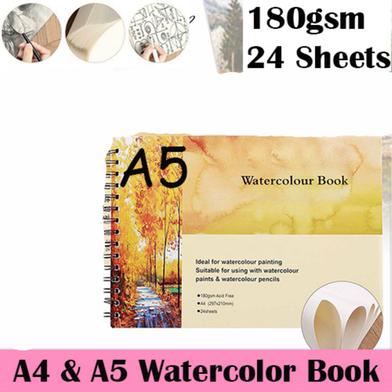 Water color Book A5 , Art, Sketch, Drawing Book For Artist image