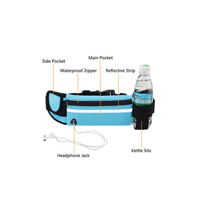 Multifunctional Sports Pocket Outdoor Running Phone Water Holder Belt Bag Slide 5