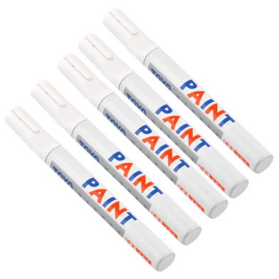 Waterproof Tire Marking Pen White 5Pcs image