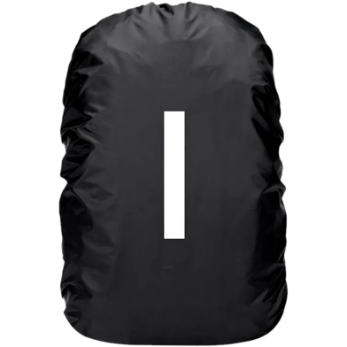Waterproof Universal Light Weight 60L Bag Pack Cover With Safety Buckle And Free Storage Bag - Black (BOGO - Buy 1 Get One) image