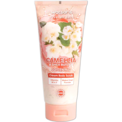 Watsons Camellia And Shea Butter Softening Cream Body Scrub 200 gm image