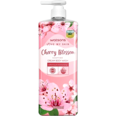 Watsons Cherry Blossom Cream Body Wash 1000ml image