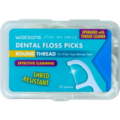 Watsons Floss picks Round Thread Toothpick 50pcs image