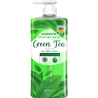 Watsons Green Tea Scented Gel Body Wash 1000ml image