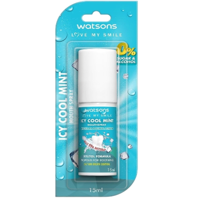Watsons Mouth Spray Cool Mint - 15ml image