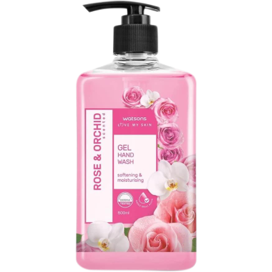 Watsons Rose And Orchid Gel Hand Wash Pump 500 ML image