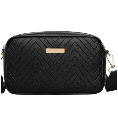 Wave Pattern Embroidered Camera Crossbody Bag image