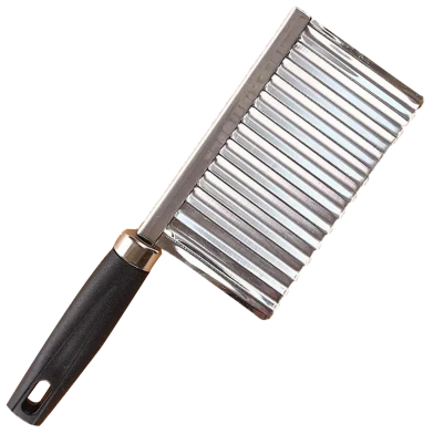Wavy Vegetable Chopper and French Fry Cutter - The Perfect Stainless Steel Kitchen Tool for Fun Cooking image