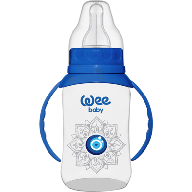 Wee Baby Classic PP Feeding Bottle with Grip- 270 ml (Evil Eye) image