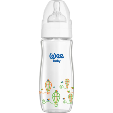 Wee Baby Classic Wide Neck Heat Resistant Glass Bottle - 280 ml image