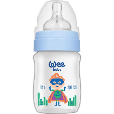 Wee Baby Classic Wide Neck PP Bottle With Grip- 150 ml image