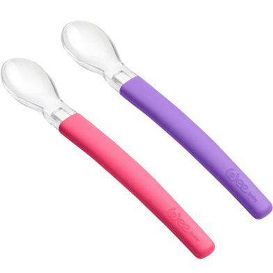 Wee Baby Feeding Spoon with Silicone (Any Color) image