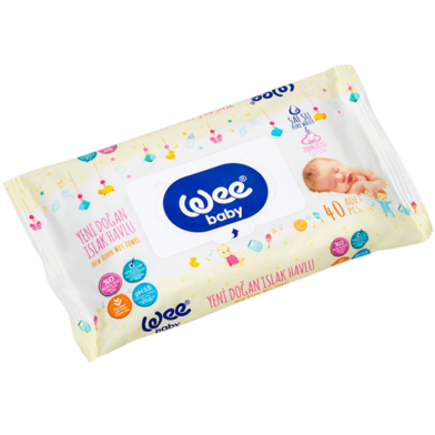 Wee Baby New Born Wet Towel (40pcs) image
