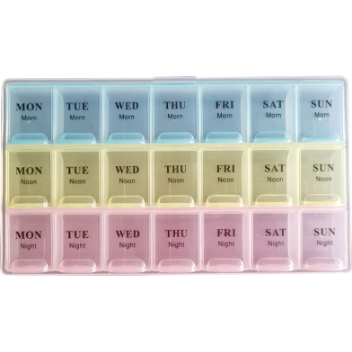 Weekly Pill Box (3 Compartments) 7 Days Storage image