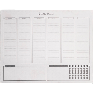 Weekly Planner Paper 9.6 × 7.0 inch (53 Pages) image