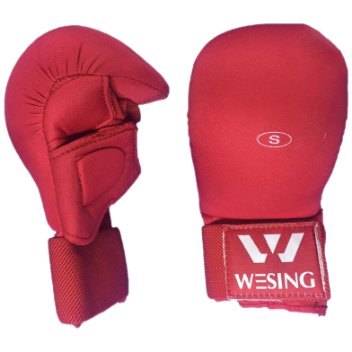 Wesing Karate Gloves Size S Red image