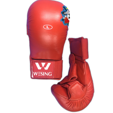 Wesing Karate Gloves Red - L image