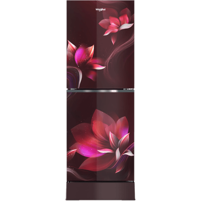 Whirlpool Fresh Magic Pro 257L Inverter Floret Red Refrigerator image